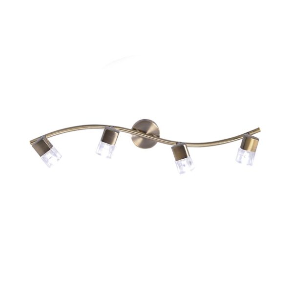 ΣΠΟΤ ΜΕ ΓΥΑΛΙ G9 IIII ΡΑΓΑ ΜΠΡΟΝΖΕ NAPLES