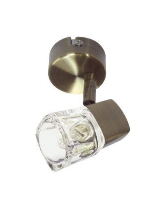 ΣΠΟΤ ΜΕ ΓΥΑΛΙ G9 I ΜΠΡΟΝΖΕ NAPLES