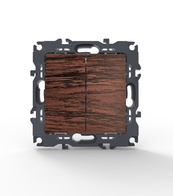 PRIME ΔΙΑΚΟΠΤΗΣ ΚΟΜΜΥΤΑΤΕΡ ΜΕ ΚΛΙΠ ΠΛΑΣΤΙΚΟΣ ΧΡΩΜΑ ΞΥΛΟΥ 2P 10AX 250VAC IP20