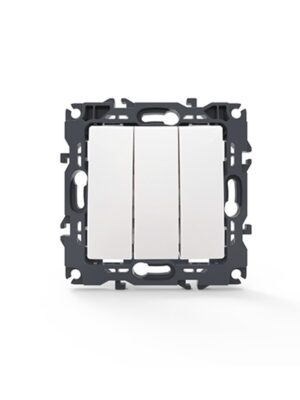 PRIME ΔΙΑΚΟΠΤΗΣ ΤΡΙΠΛΟΣ ΑΠΛΟΣ ΜΕ ΒΙΔΑ ΠΛΑΣΤΙΚΟΣ ΛΕΥΚΟΣ 3P 10AX 250VAC IP20