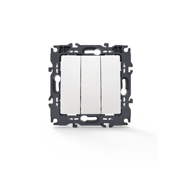 PRIME ΔΙΑΚΟΠΤΗΣ ΤΡΙΠΛΟΣ ΑΠΛΟΣ ΜΕ ΒΙΔΑ ΠΛΑΣΤΙΚΟΣ ΛΕΥΚΟΣ 3P 10AX 250VAC IP20