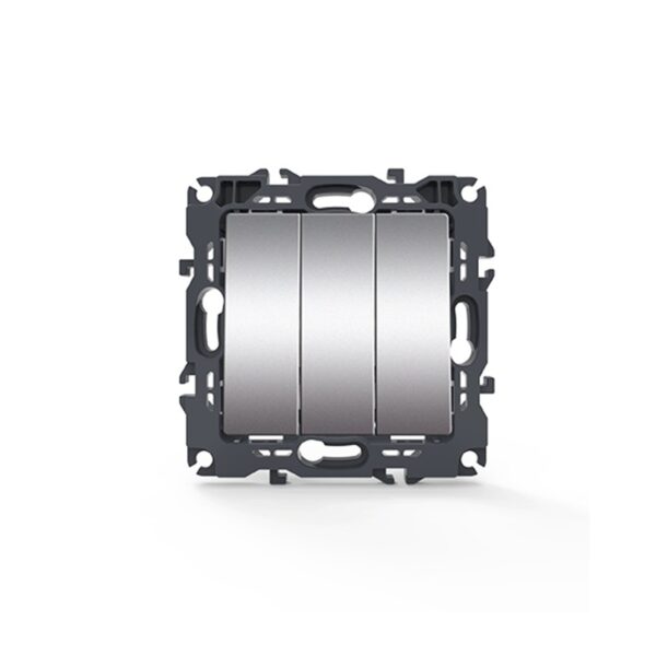 PRIME ΔΙΑΚΟΠΤΗΣ ΤΡΙΠΛΟΣ ΑΠΛΟΣ ΜΕ ΒΙΔΑ ΠΛΑΣΤΙΚΟΣ MAT ΑΛΟΥΜΙΝΙΟ 3P 10AX 250VAC IP20