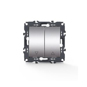 PRIME ΔΙΑΚΟΠΤΗΣ ΡΟΛΩΝ ΜΕ ΚΛΙΠ ΠΛΑΣΤΙΚΟΣ MAT ΑΛΟΥΜΙΝΙΟ 2P 10AX 250VAC IP20