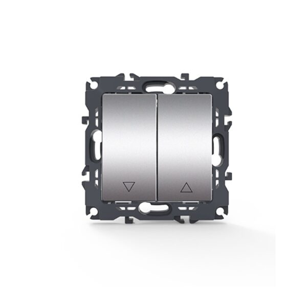 PRIME ΔΙΑΚΟΠΤΗΣ ΡΟΛΩΝ ΜΕ ΚΛΙΠ ΠΛΑΣΤΙΚΟΣ MAT ΑΛΟΥΜΙΝΙΟ 2P 10AX 250VAC IP20