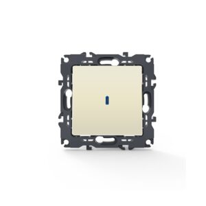 PRIME ΔΙΑΚΟΠΤΗΣ ΑΛΕΡΕΤΟΥΡ & LED ΛΥΧΝΙΑ ΕΛΕΓΧΟΥ ΜΕ ΚΛΙΠ ΠΛΑΣΤΙΚΟΣ ΙΒΟΥΑΡ 1P 10AX 250VAC IP20