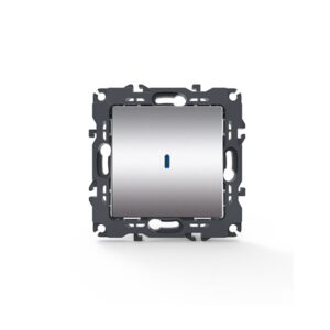 PRIME ΔΙΑΚΟΠΤΗΣ ΑΛΕΡΕΤΟΥΡ & LED ΛΥΧΝΙΑ ΕΛΕΓΧΟΥ ΜΕ ΚΛΙΠ ΠΛΑΣΤΙΚΟΣ MAT ΑΛΟΥΜΙΝΙΟ 1P 10AX 250VAC IP20