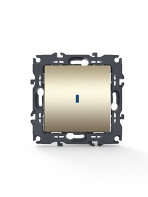 PRIME ΔΙΑΚΟΠΤΗΣ ΑΛΕΡΕΤΟΥΡ & LED ΛΥΧΝΙΑ ΕΛΕΓΧΟΥ ΜΕ ΚΛΙΠ ΠΛΑΣΤΙΚΟΣ MAT ΣΑΜΠΑΝΙΖΕ 1P 10AX 250VAC IP20