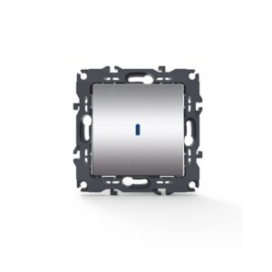 PRIME ΔΙΑΚΟΠΤΗΣ ΑΛΕΡΕΤΟΥΡ & LED ΛΥΧΝΙΑ ΠΡΟΣΑΝΑΤΟΛΙΣ ΜΟΥ ΜΕ ΚΛΙΠ ΠΛΑΣΤΙΚΟΣ MAT ΑΛΟΥΜΙΝΙΟ 1P 10AX 250VAC IP20