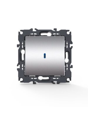 PRIME ΔΙΑΚΟΠΤΗΣ ΑΛΕΡΕΤΟΥΡ & LED ΛΥΧΝΙΑ ΠΡΟΣΑΝΑΤΟΛΙΣ ΜΟΥ ΜΕ ΚΛΙΠ ΠΛΑΣΤΙΚΟΣ MAT ΑΛΟΥΜΙΝΙΟ 1P 10AX 250VAC IP20