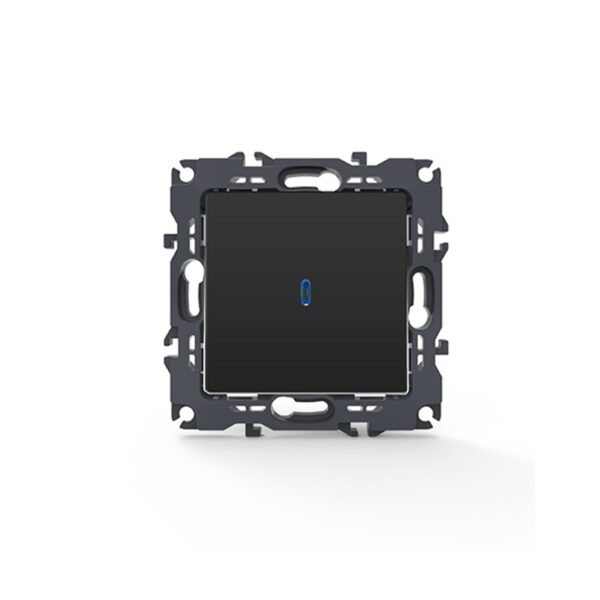 PRIME ΔΙΑΚΟΠΤΗΣ ΑΛΕΡΕΤΟΥΡ & LED ΛΥΧΝΙΑ ΠΡΟΣΑΝΑΤΟΛΙΣ ΜΟΥ ΜΕ ΚΛΙΠ ΠΛΑΣΤΙΚΟΣ MAT ΑΝΘΡΑΚΙ 1P 10AX 250VAC IP20