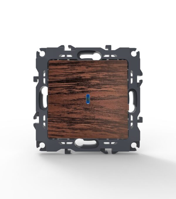 PRIME ΔΙΑΚΟΠΤΗΣ ΑΛΕΡΕΤΟΥΡ & LED ΛΥΧΝΙΑ ΠΡΟΣΑΝΑΤΟΛΙΣ ΜΟΥ ΜΕ ΚΛΙΠ ΠΛΑΣΤΙΚΟΣ ΧΡΩΜΑ ΞΥΛΟΥ 1P 10AX 250VAC IP20