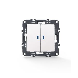 PRIME ΔΙΑΚΟΠΤΗΣ ΚΟΜΜΥΤΑΤΕΡ & LED ΛΥΧΝΙΑ ΠΡΟΣΑΝΑΤΟΛΙΣ ΜΟΥ ΜΕ ΚΛΙΠ ΠΛΑΣΤΙΚΟΣ ΛΕΥΚΟΣ 2P 10AX 250VAC IP20