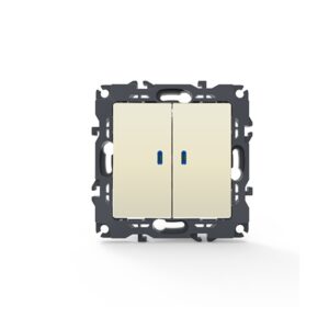 PRIME ΔΙΑΚΟΠΤΗΣ ΚΟΜΜΥΤΑΤΕΡ & LED ΛΥΧΝΙΑ ΠΡΟΣΑΝΑΤΟΛΙΣ ΜΟΥ ΜΕ ΚΛΙΠ ΠΛΑΣΤΙΚΟΣ ΙΒΟΥΑΡ 2P 10AX 250VAC IP20