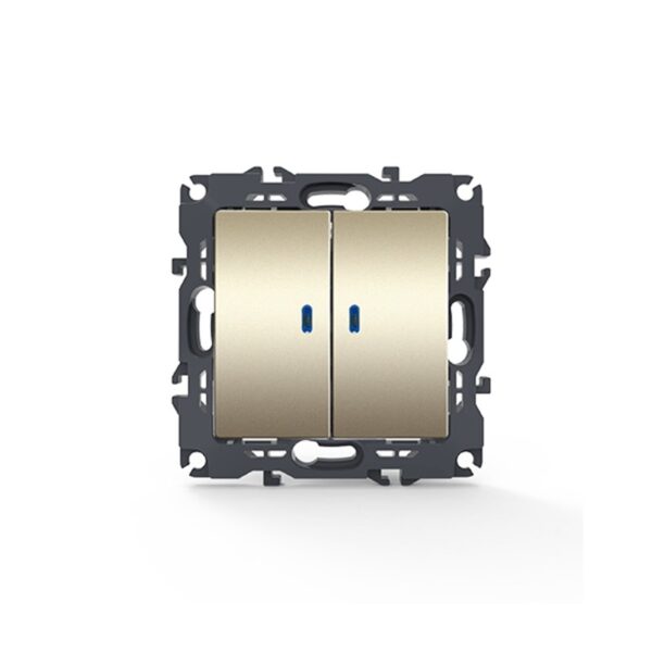 PRIME ΔΙΑΚΟΠΤΗΣ ΚΟΜΜΥΤΑΤΕΡ & LED ΛΥΧΝΙΑ ΠΡΟΣΑΝΑΤΟΛΙΣ ΜΟΥ ΚΛΙΠ ΠΛΑΣΤΙΚΟΣ MAT ΣΑΜΠΑΝΙΖΕ 2P 10AX 250VAC IP20