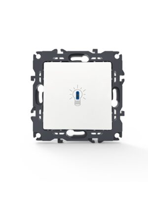 PRIME ΜΠΟΥΤΟΝ ΚΛΙΜΑΚΟΣΤΑΣΙΟΥ & LED ΛΥΧΝΙΑ ΜΕ ΚΛΙΠ ΠΛΑΣΤΙΚΟ ΛΕΥΚΟ 1P 10A 250VAC IP20