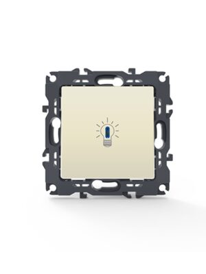 PRIME ΜΠΟΥΤΟΝ ΚΛΙΜΑΚΟΣΤΑΣΙΟΥ & LED ΛΥΧΝΙΑ ΜΕ ΚΛΙΠ ΠΛΑΣΤΙΚΟ ΙΒΟΥΑΡ 1P 10A 250VAC IP20