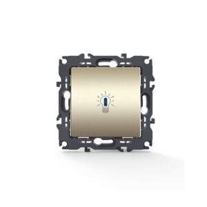 PRIME ΜΠΟΥΤΟΝ ΚΛΙΜΑΚΟΣΤΑΣΙΟΥ & LED ΛΥΧΝΙΑ ΜΕ ΚΛΙΠ ΠΛΑΣΤΙΚΟ MAT ΣΑΜΠΑΝΙΖΕ 1P 10A 250VAC IP20