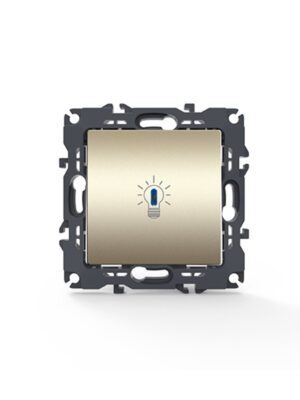 PRIME ΜΠΟΥΤΟΝ ΚΛΙΜΑΚΟΣΤΑΣΙΟΥ & LED ΛΥΧΝΙΑ ΜΕ ΚΛΙΠ ΠΛΑΣΤΙΚΟ MAT ΣΑΜΠΑΝΙΖΕ 1P 10A 250VAC IP20