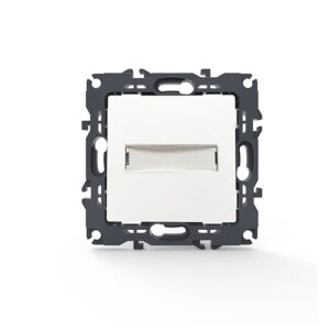 PRIME ΜΠΟΥΤΟΝ ΕΠΙΓΡΑΦΗΣ & LED ΛΥΧΝΙΑ 12VAC ΜΕ ΚΛΙΠ ΠΛΑΣΤΙΚΟ ΛΕΥΚΟ 1P 10A 250VAC IP20