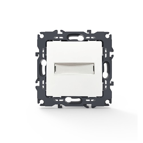 PRIME ΜΠΟΥΤΟΝ ΕΠΙΓΡΑΦΗΣ & LED ΛΥΧΝΙΑ 12VAC ΜΕ ΚΛΙΠ ΠΛΑΣΤΙΚΟ ΛΕΥΚΟ 1P 10A 250VAC IP20