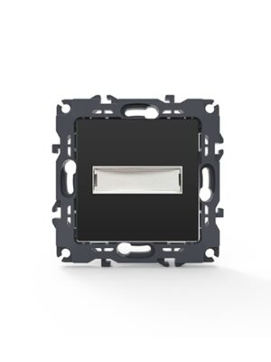 PRIME ΜΠΟΥΤΟΝ ΕΠΙΓΡΑΦΗΣ & LED ΛΥΧΝΙΑ 12VAC ΜΕ ΚΛΙΠ ΠΛΑΣΤΙΚΟ MAT ΑΝΘΡΑΚΙ 1P 10A 250VAC IP20