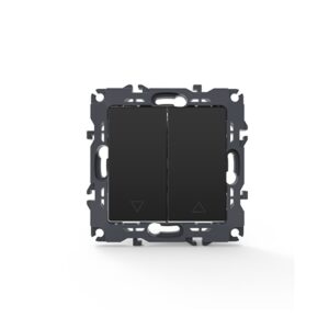 PRIME ΜΠΟΥΤΟΝ ΡΟΛΛΩΝ ΜΕ ΚΛΙΠ ΠΛΑΣΤΙΚΟ MAT ΑΝΘΡΑΚΙ 2P 10A 250VAC IP20