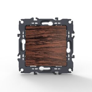 PRIME ΜΠΟΥΤΟΝ ΑΠΛΟ ΜΕ ΚΛΙΠ ΠΛΑΣΤΙΚΟ ΧΡΩΜΑ ΞΥΛΟΥ 1P 10A 250VAC IP20