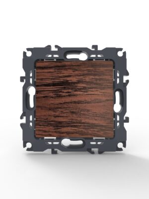 PRIME ΜΠΟΥΤΟΝ ΑΠΛΟ ΜΕ ΚΛΙΠ ΠΛΑΣΤΙΚΟ ΧΡΩΜΑ ΞΥΛΟΥ 1P 10A 250VAC IP20