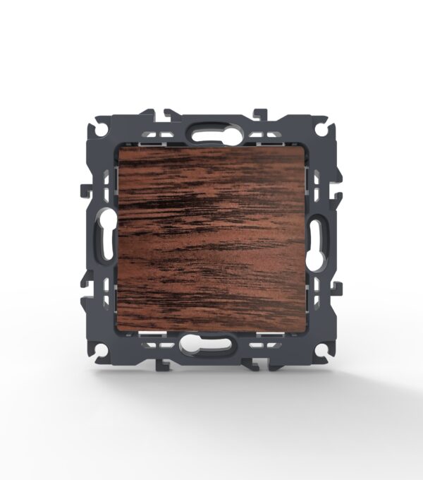 PRIME ΜΠΟΥΤΟΝ ΑΠΛΟ ΜΕ ΚΛΙΠ ΠΛΑΣΤΙΚΟ ΧΡΩΜΑ ΞΥΛΟΥ 1P 10A 250VAC IP20