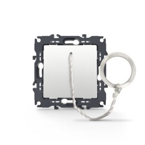 PRIME ΜΠΟΥΤΟΝ ΤΡΑΒΗΧΤΟ ΜΕ ΚΛΙΠ ΠΛΑΣΤΙΚΟ ΛΕΥΚΟ 1P 10A 250VAC IP20