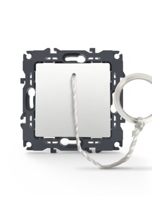 PRIME ΜΠΟΥΤΟΝ ΤΡΑΒΗΧΤΟ ΜΕ ΚΛΙΠ ΠΛΑΣΤΙΚΟ ΛΕΥΚΟ 1P 10A 250VAC IP20