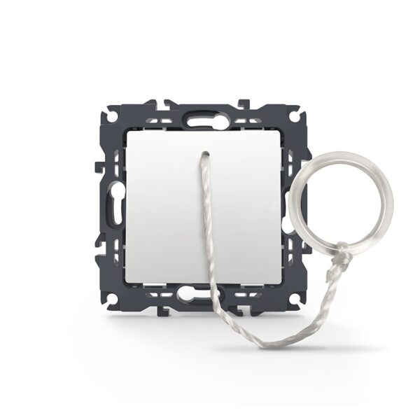 PRIME ΜΠΟΥΤΟΝ ΤΡΑΒΗΧΤΟ ΜΕ ΚΛΙΠ ΠΛΑΣΤΙΚΟ ΛΕΥΚΟ 1P 10A 250VAC IP20