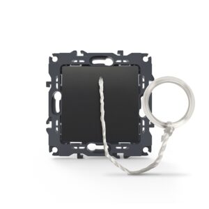 PRIME ΜΠΟΥΤΟΝ ΤΡΑΒΗΧΤΟ ΜΕ ΚΛΙΠ ΠΛΑΣΤΙΚΟ MAT ΑΝΘΡΑΚΙ 1P 10A 250VAC IP20