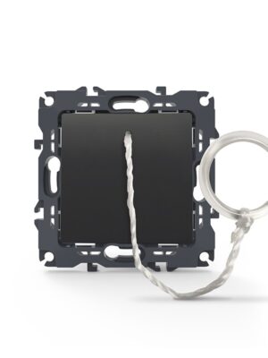 PRIME ΜΠΟΥΤΟΝ ΤΡΑΒΗΧΤΟ ΜΕ ΚΛΙΠ ΠΛΑΣΤΙΚΟ MAT ΑΝΘΡΑΚΙ 1P 10A 250VAC IP20