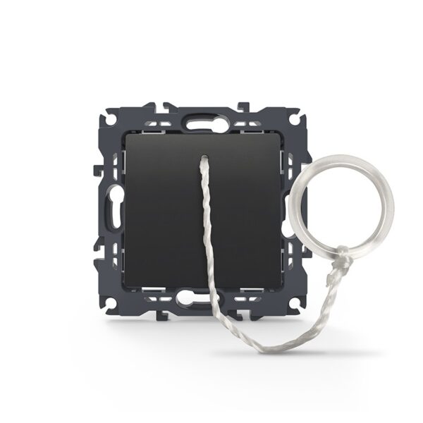 PRIME ΜΠΟΥΤΟΝ ΤΡΑΒΗΧΤΟ ΜΕ ΚΛΙΠ ΠΛΑΣΤΙΚΟ MAT ΑΝΘΡΑΚΙ 1P 10A 250VAC IP20