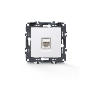 PRIME ΠΡΙΖΑ ΤΗΛΕΦΩΝΟΥ ΛΕΥΚΗ ΜΕ ΒΥΣΜΑ 1XRJ11 CAT3 IP20