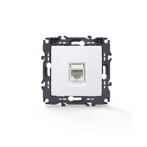 PRIME ΠΡΙΖΑ ΤΗΛΕΦΩΝΟΥ ΛΕΥΚΗ ΜΕ ΒΥΣΜΑ 1XRJ11 CAT3 IP20