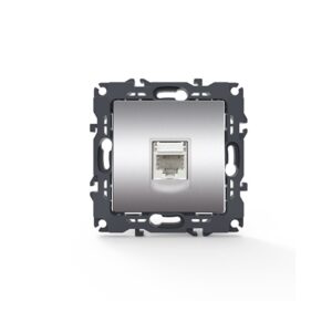 PRIME ΠΡΙΖΑ ΤΗΛΕΦΩΝΟΥ MAT ΑΛΟΥΜΙΝΙΟ ΜΕ ΒΥΣΜΑ 1XRJ11 CAT3 IP20