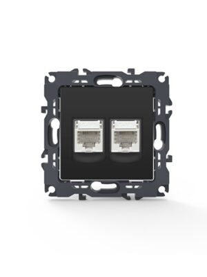 PRIME ΠΡΙΖΑ ΤΗΛΕΦΩΝΟΥ MAT ΑΝΘΡΑΚΙ ΜΕ ΒΥΣΜΑ 2XRJ11 CAT3 IP20