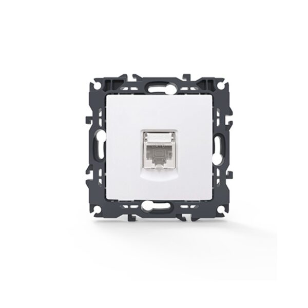 PRIME ΠΡΙΖΑ ΔΙΚΤΥΟΥ ΛΕΥΚΗ 1XRJ45 CAT6 UTP IP20