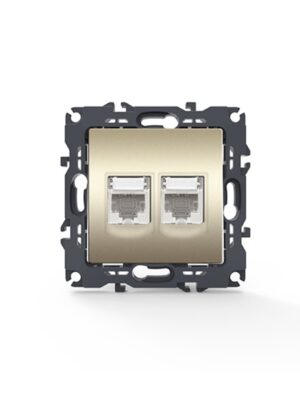 PRIME ΠΡΙΖΑ ΔΙΚΤΥΟΥ MAT ΣΑΜΠΑΝΙΖΕ ΜΕ ΒΥΣΜΑ 2XRJ45 CAT6 UTP IP20