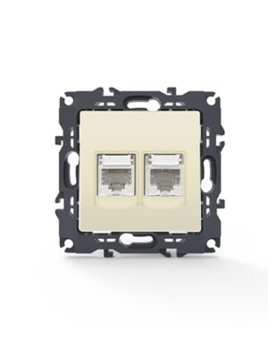 PRIME ΠΡΙΖΑ ΤΗΛΕΦΩΝΟΥ ΜΕ ΒΥΣΜΑ 1XRJ11 CAT3 IP20 & ΠΡΙΖΑ ΔΙΚΤΥΟΥ ΙΒΟΥΑΡ ΜΕ ΒΥΣΜΑ 1XRJ45 CAT6 UTP IP20