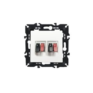 PRIME ΠΡΙΖΑ ΗΧΕΙΩΝ ΔΙΠΛΗ ΜΕ ΚΛΙΠ ΠΛΑΣΤΙΚΗ ΛΕΥΚΗ 36-230VAC IP20