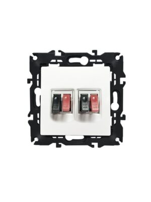 PRIME ΠΡΙΖΑ ΗΧΕΙΩΝ ΔΙΠΛΗ ΜΕ ΚΛΙΠ ΠΛΑΣΤΙΚΗ ΛΕΥΚΗ 36-230VAC IP20