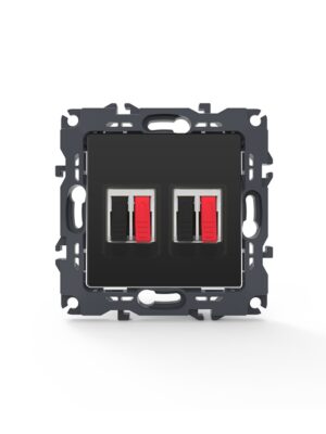 PRIME ΠΡΙΖΑ ΗΧΕΙΩΝ ΔΙΠΛΗ ΜΕ ΚΛΙΠ ΠΛΑΣΤΙΚΗ MAT ΑΝΘΡΑΚΙ 36-230VAC IP20