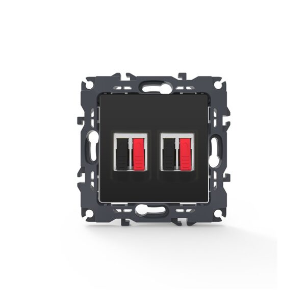 PRIME ΠΡΙΖΑ ΗΧΕΙΩΝ ΔΙΠΛΗ ΜΕ ΚΛΙΠ ΠΛΑΣΤΙΚΗ MAT ΑΝΘΡΑΚΙ 36-230VAC IP20