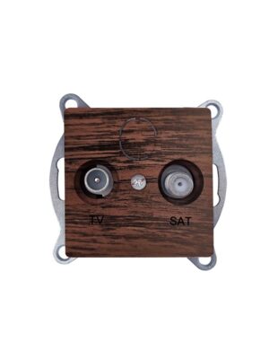 PRIME ΠΡΙΖΑ TV-SAT ΤΕΡΜΑΤΙΚΗ ΧΡΩΜΑ ΞΥΛΟΥ & F ΣΥΝΔΕΣΜΟΣ IP20