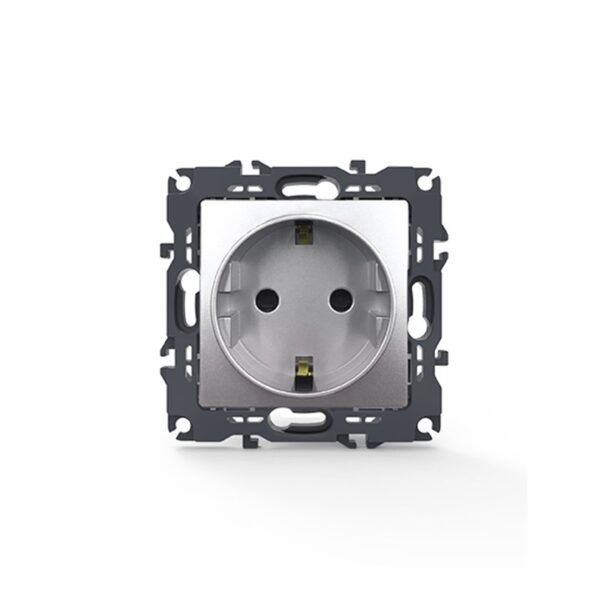 PRIME ΠΡΙΖΑ ΣΟΥΚΟ ΑΣΦΑΛΕΙΑΣ ΜΑΤ ΑΛΟΥΜΙΝΙΟ 2P+E 16A 250VAC IP20