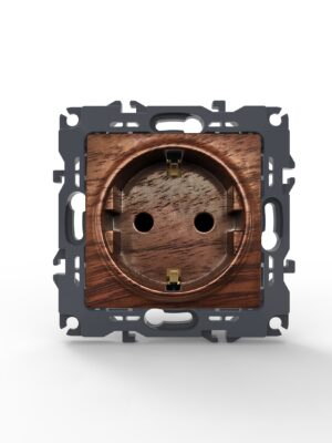 PRIME ΠΡΙΖΑ ΣΟΥΚΟ ΑΣΦΑΛΕΙΑΣ ΧΡΩΜΑ ΞΥΛΟΥ 2P+E 16A 250VAC IP20