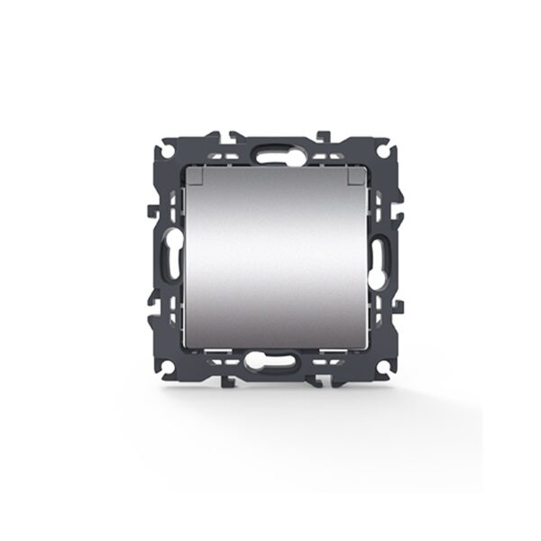 PRIME ΠΡΙΖΑ ΣΟΥΚΟ ΚΑΠΑΚΙ ΑΣΦΑΛΕΙΑΣ MAT ΑΛΟΥΜΙΝΙΟ 2P+E 16A 250VAC IP20